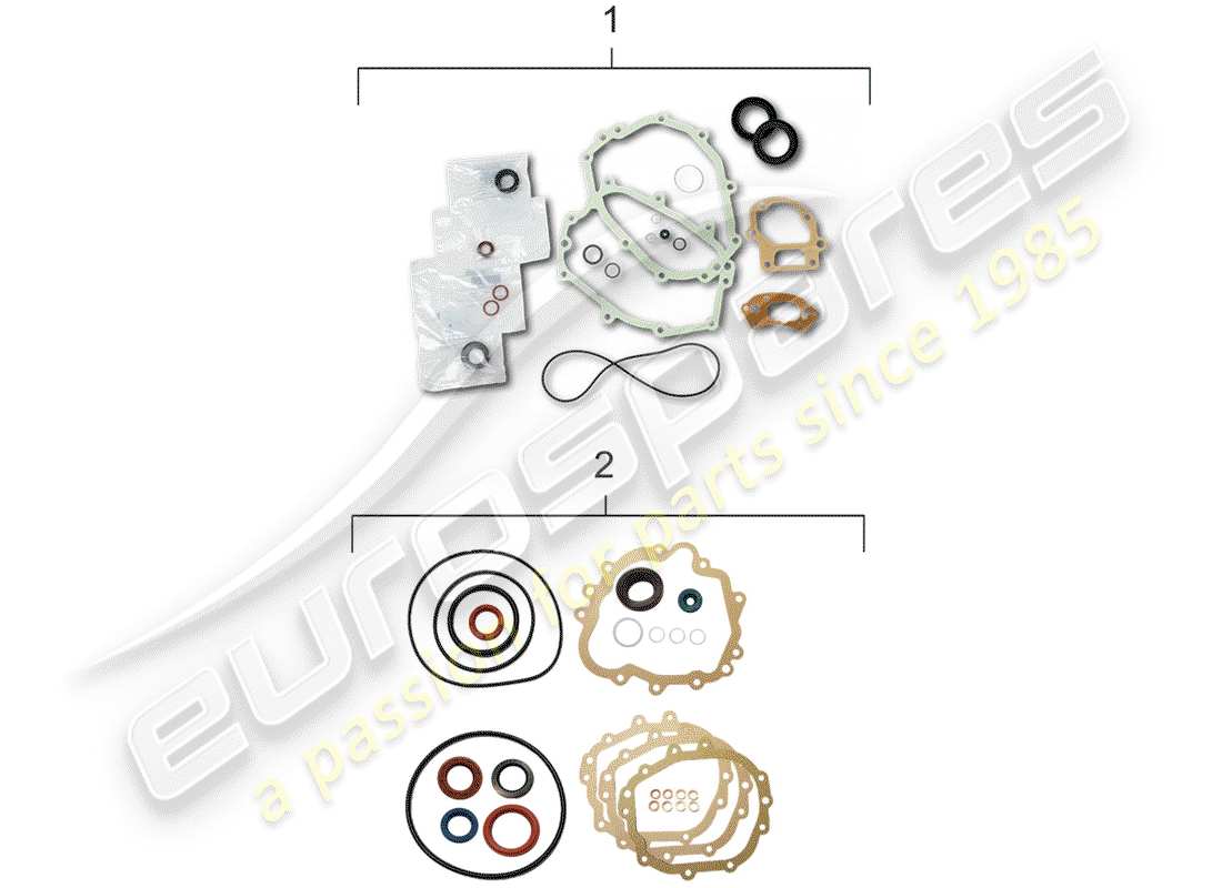 porsche 1977 (911) kits de reparación diagrama de piezas