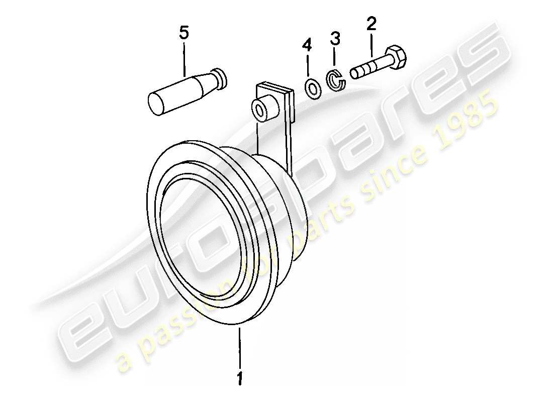 porsche 1979 (924) bocina - d >> - mj 1978 diagrama de piezas