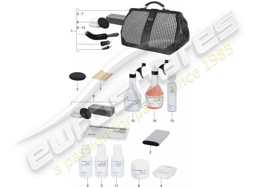 porsche 1963 (356b/356c) cleaning agent - porsche classic diagrama de piezas