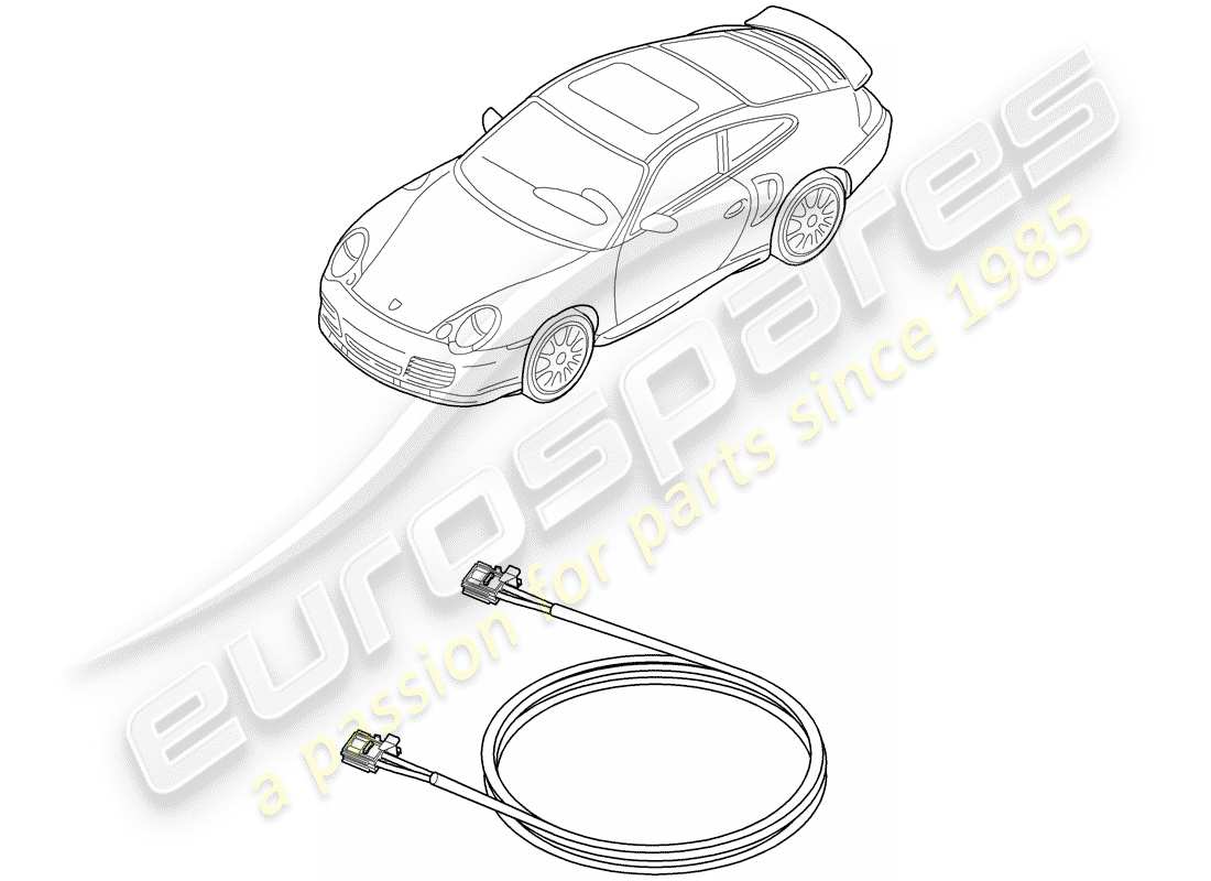 porsche 2002 (996 turbo / gt2) fibra óptica ligera - d - mj 2003>> diagrama de piezas