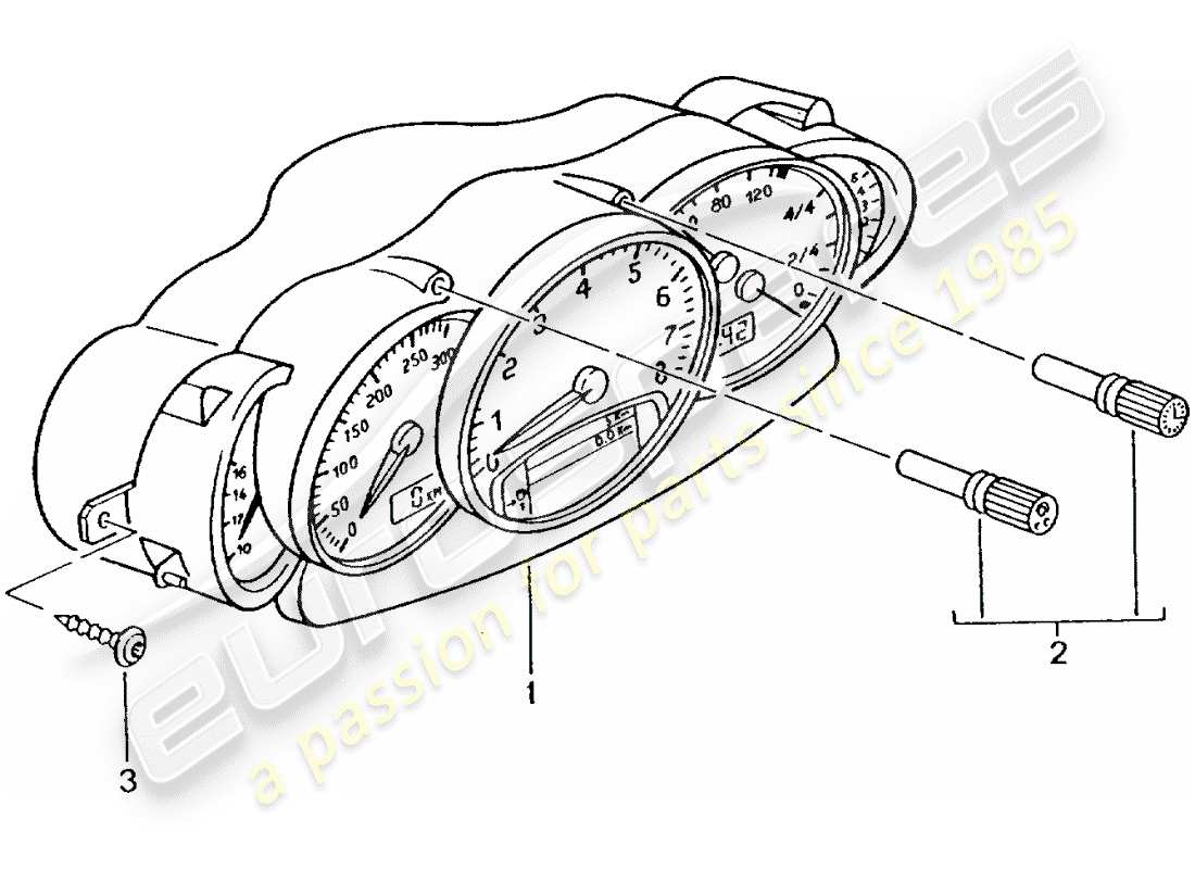 porsche 2002 (996 turbo / gt2) instrumentos - completos - ver memo ti: - gr.9 , nr.10/01 diagrama de piezas