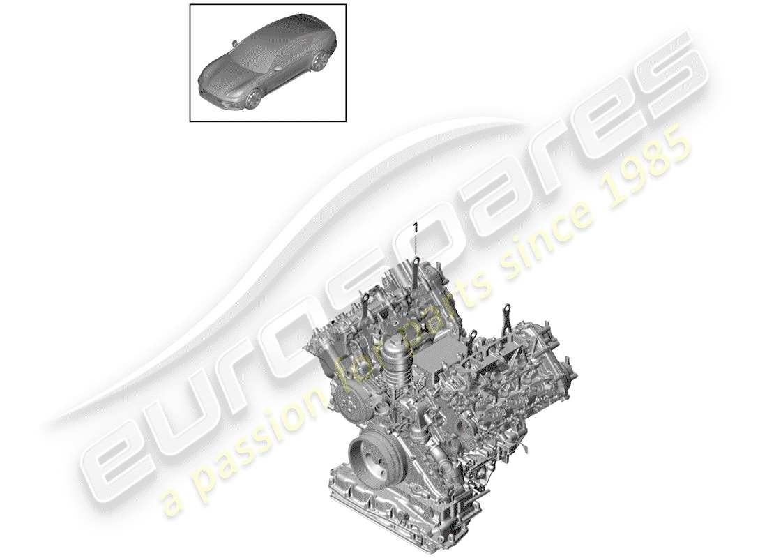 porsche 2020 (panamera 971-1) bloque largo diagrama de piezas