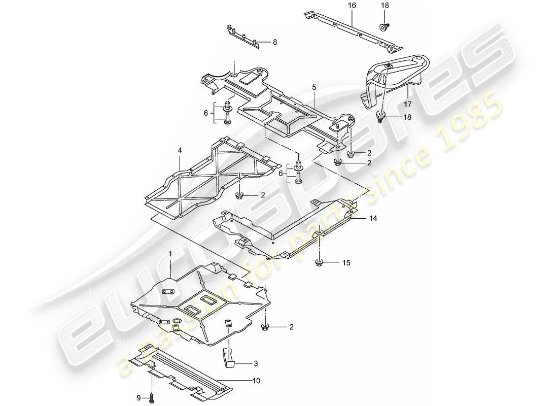 porsche 2002 (996 turbo / gt2) embellecedores - para - bajos diagrama de piezas