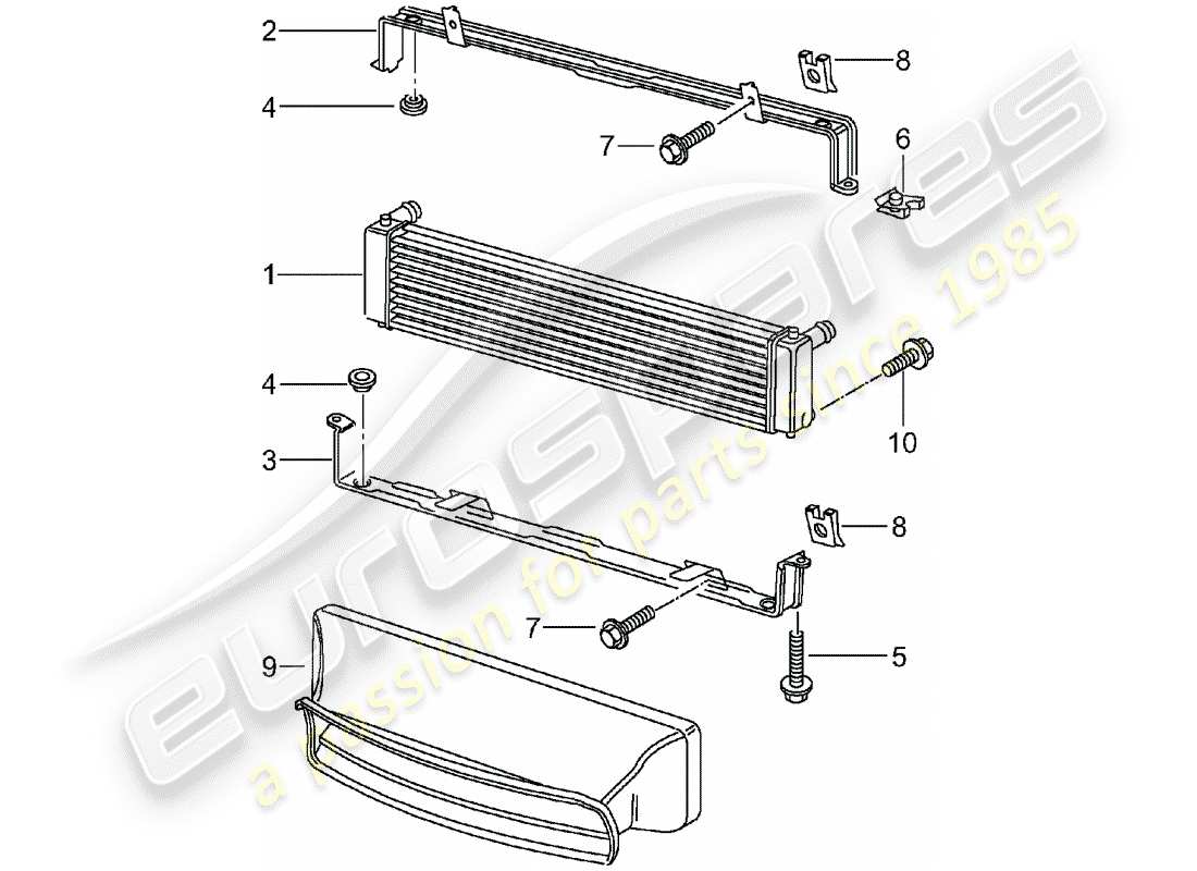 porsche boxster 986 (2002) radiador - d - mj 2000>> diagrama de piezas