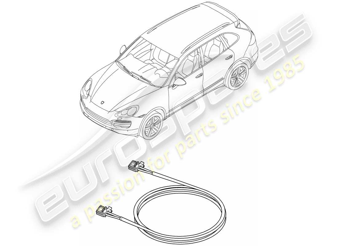 porsche 2011 (cayenne e2 92a) cableando arneses diagrama de piezas