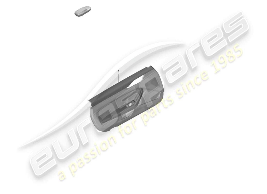 porsche 2019 (992-1) diagrama de piezas del panel de puerta para vehículos con equipamiento de paquete de cuero
