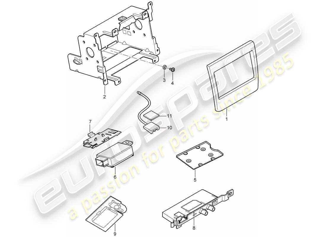 porsche 2010 (panamera 970) preparación diagrama de piezas