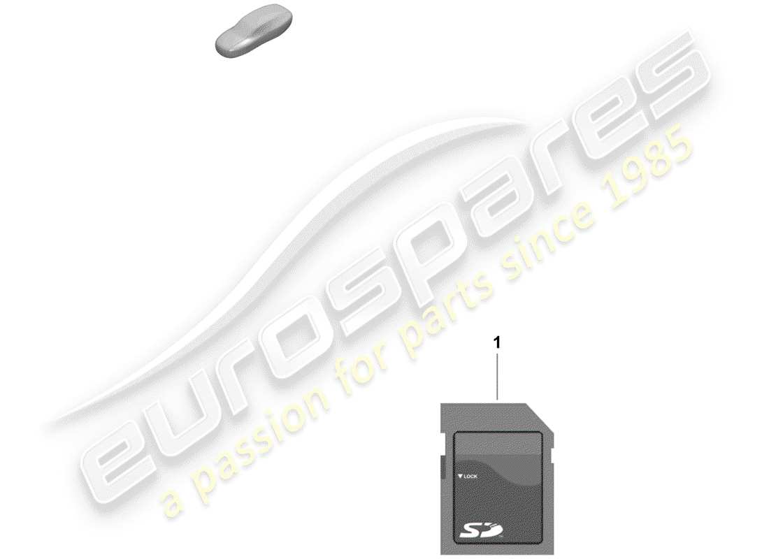 porsche 2019 (718 boxster spyder) tarjeta de memoria sd para actualización diagrama de piezas