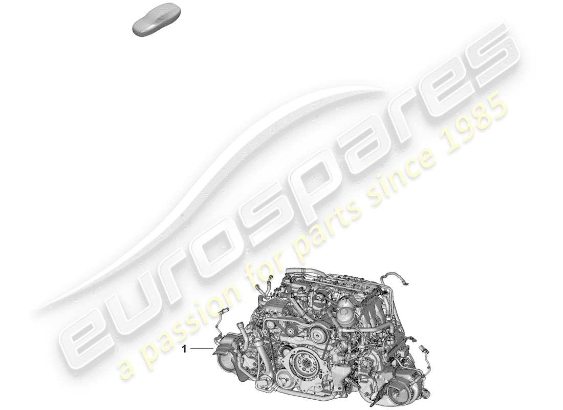 porsche 2019 (992-1) motor de repuesto diagrama de piezas