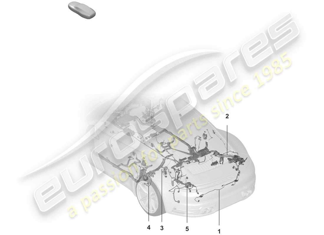 porsche 2019 (992-1) aprovechar diagrama de piezas