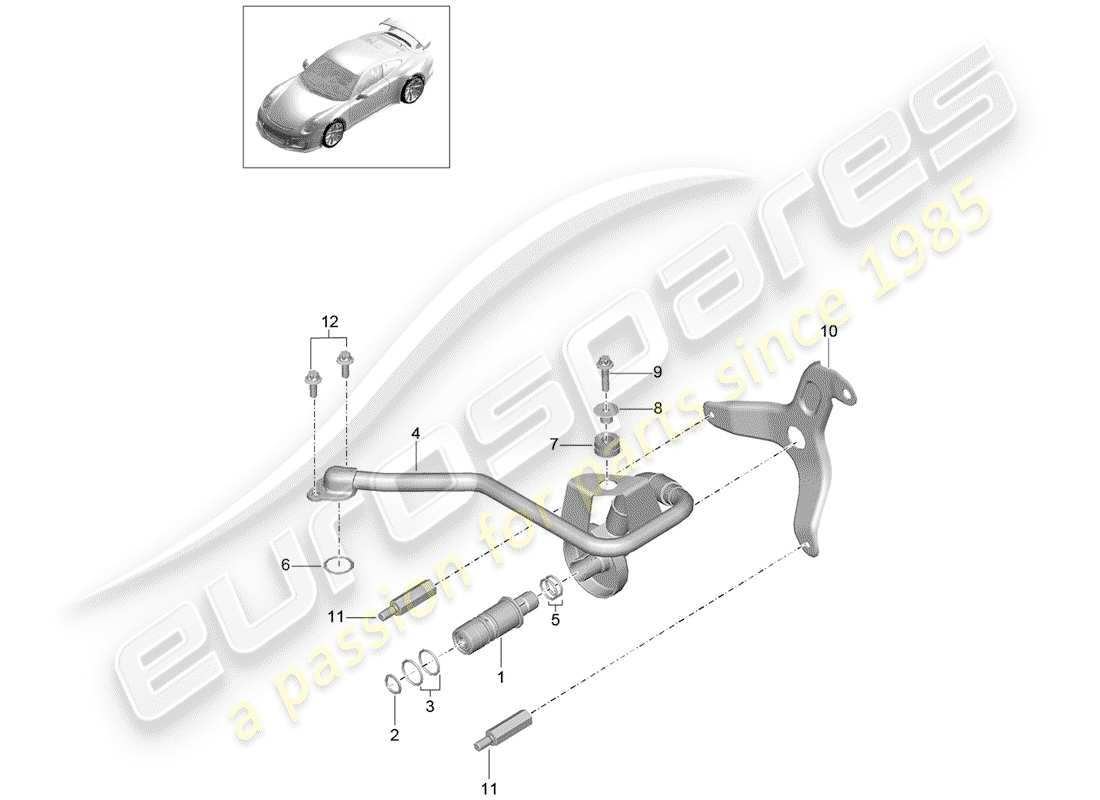 porsche 2020 (991-2 r/gt3/rs) cigüeñal diagrama de piezas