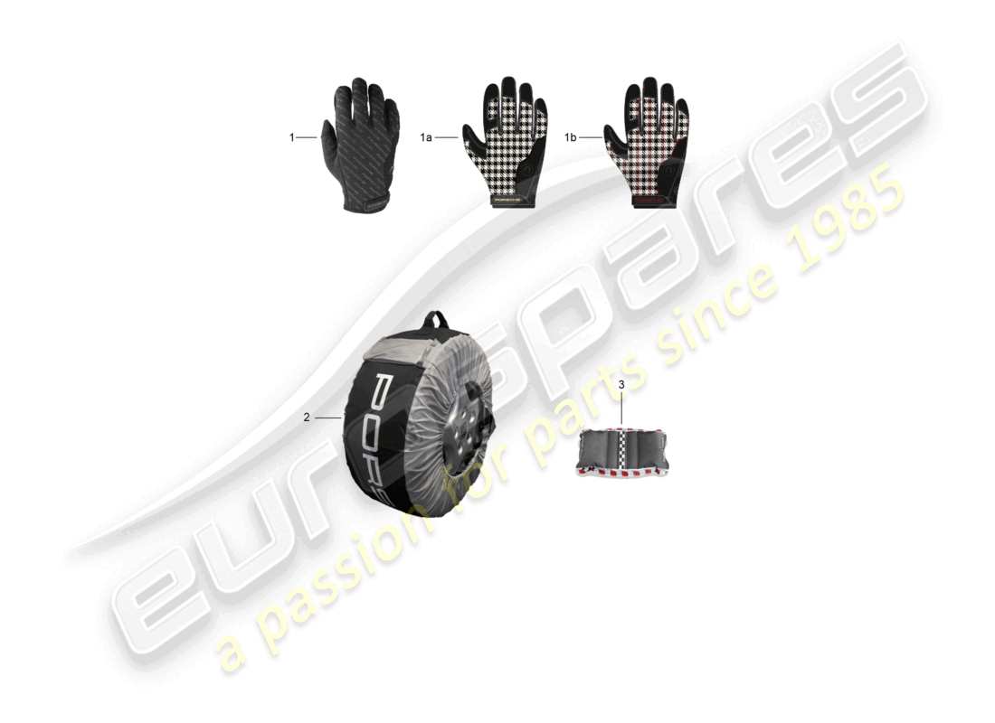 porsche 2007 (987 cayman) accesorios para guantes diagrama de piezas