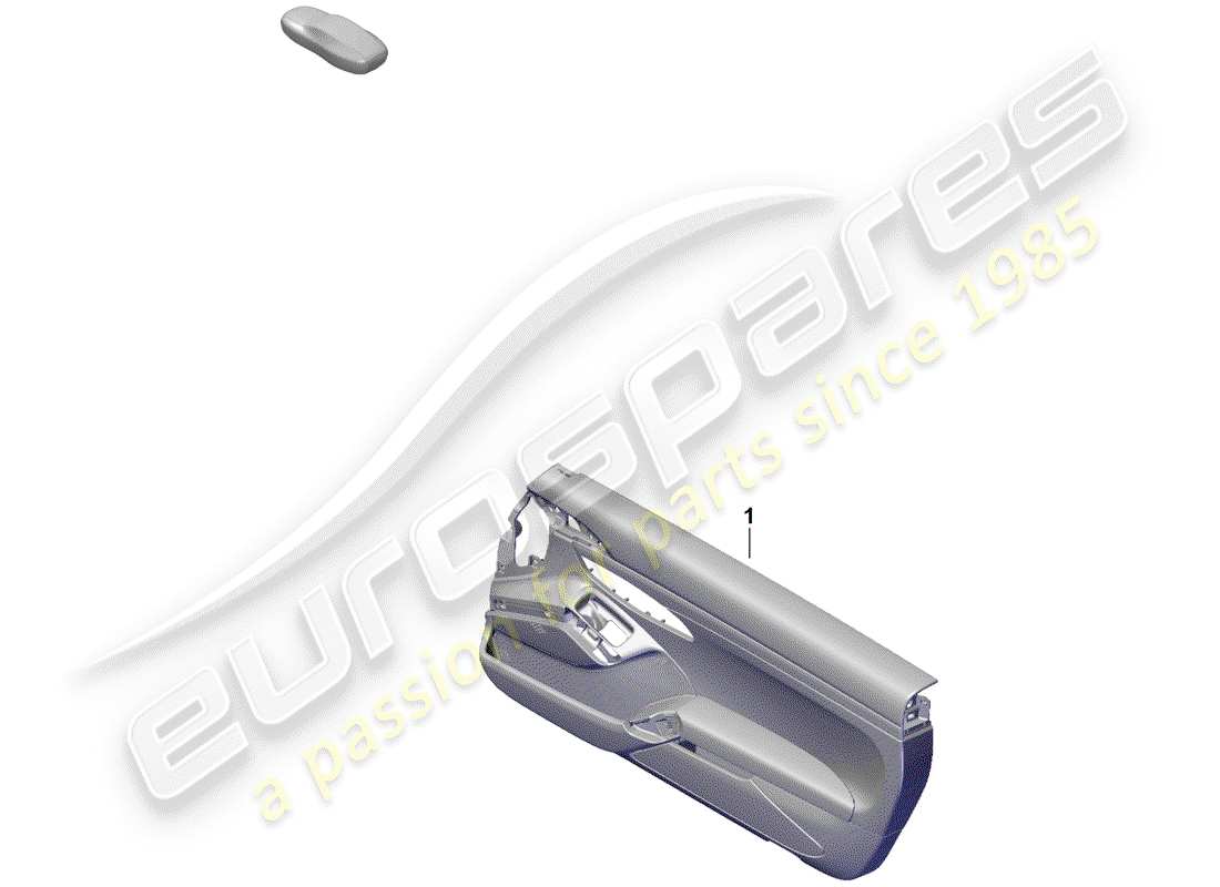 porsche 2019 (718 boxster spyder) panel de la puerta diagrama de piezas