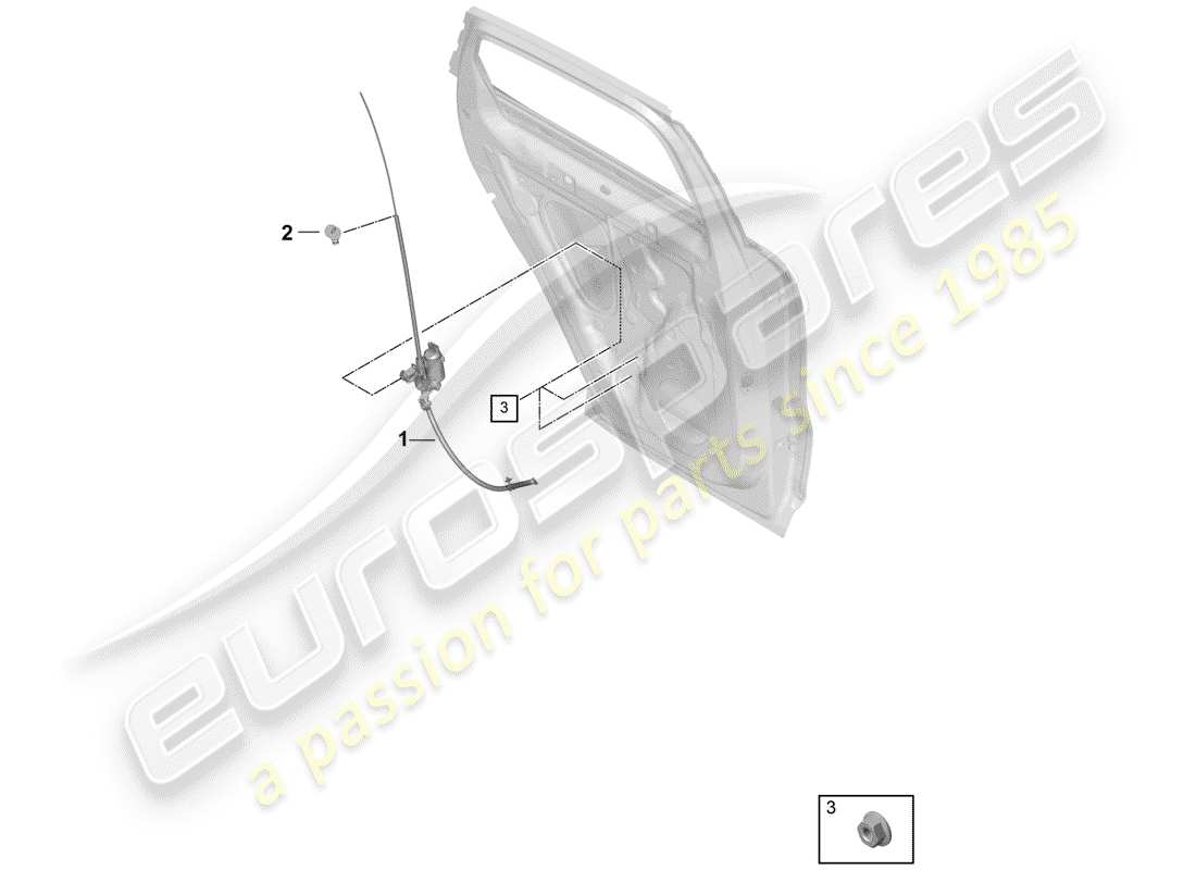 porsche 2020 (cayenne e3 9ya/9yb) diagrama de pieza ciega