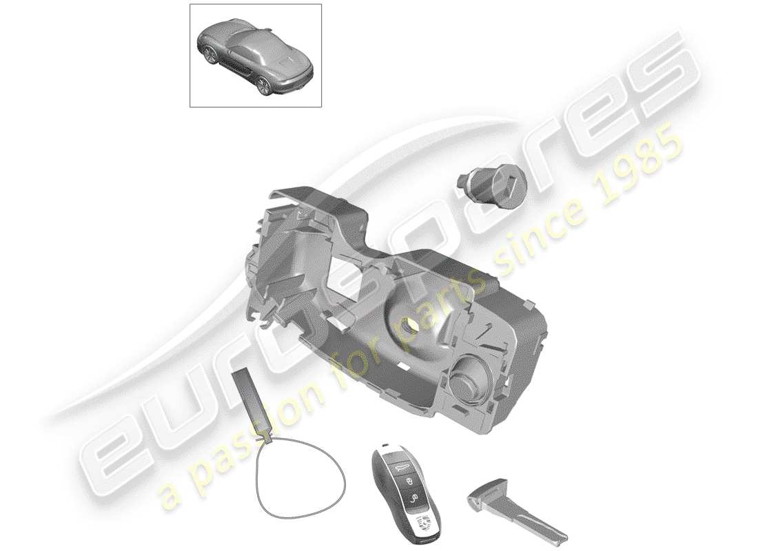 porsche 2016 (981 boxster) juego de reparación diagrama de piezas