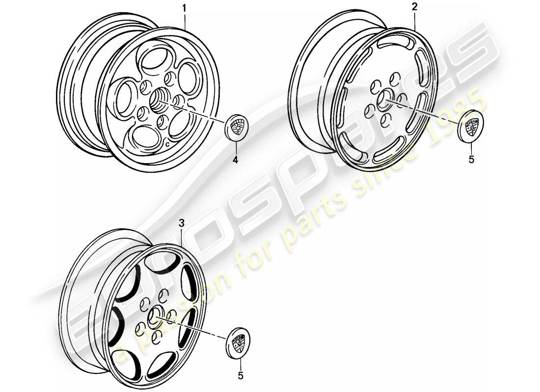 porsche 2002 (tequipment) arandela espaciadora diagrama de piezas
