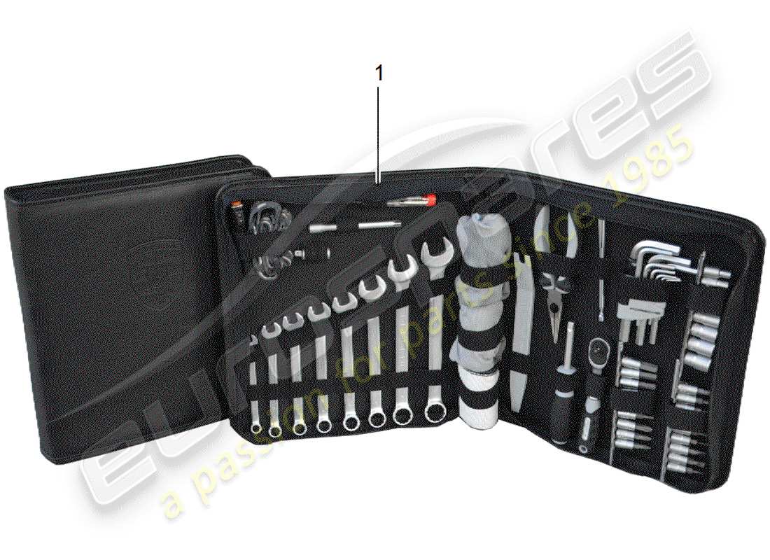 porsche 2020 (tequipment cayenne) bolsa de herramientas diagrama de piezas
