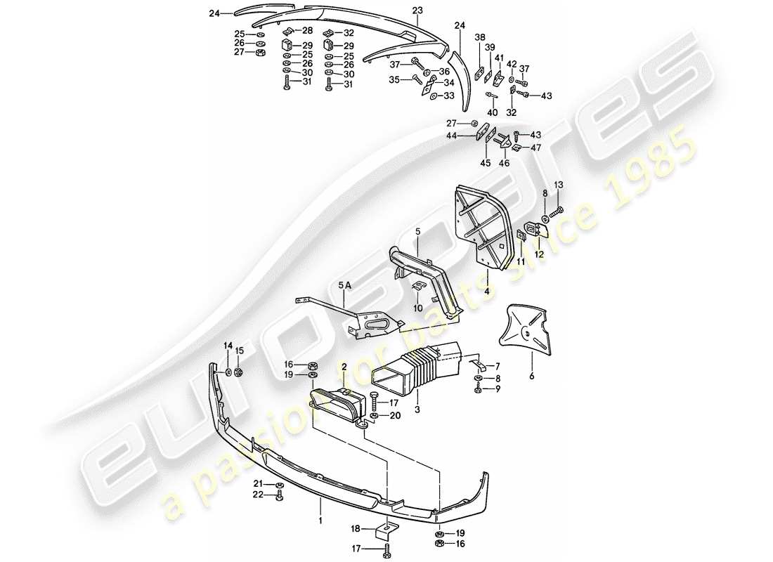 porsche 1982 (928) revelación diagrama de piezas