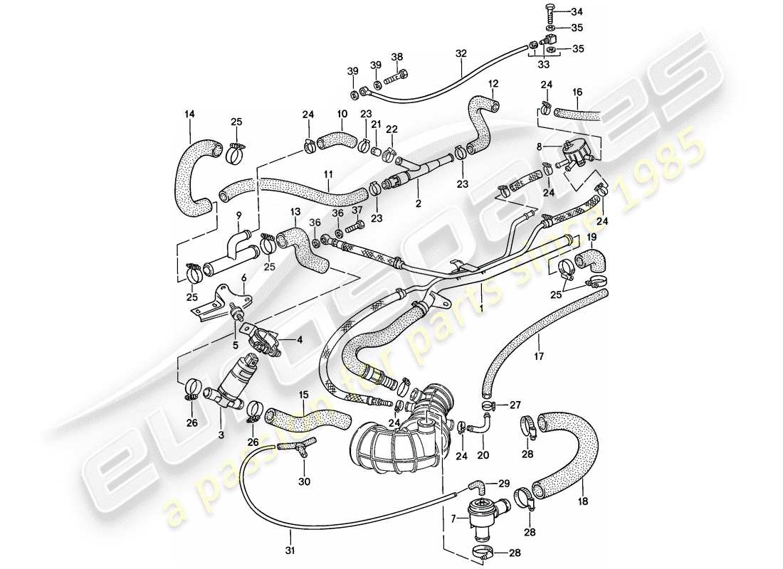 porsche 1986 (944) l-jetronic - 3 - d >> - mj 1987 diagrama de piezas