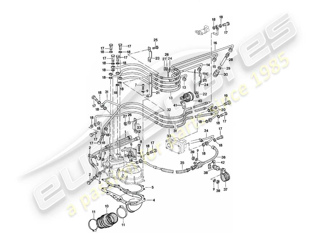 porsche 1981 (924) k-jetronic - 2 diagrama de piezas