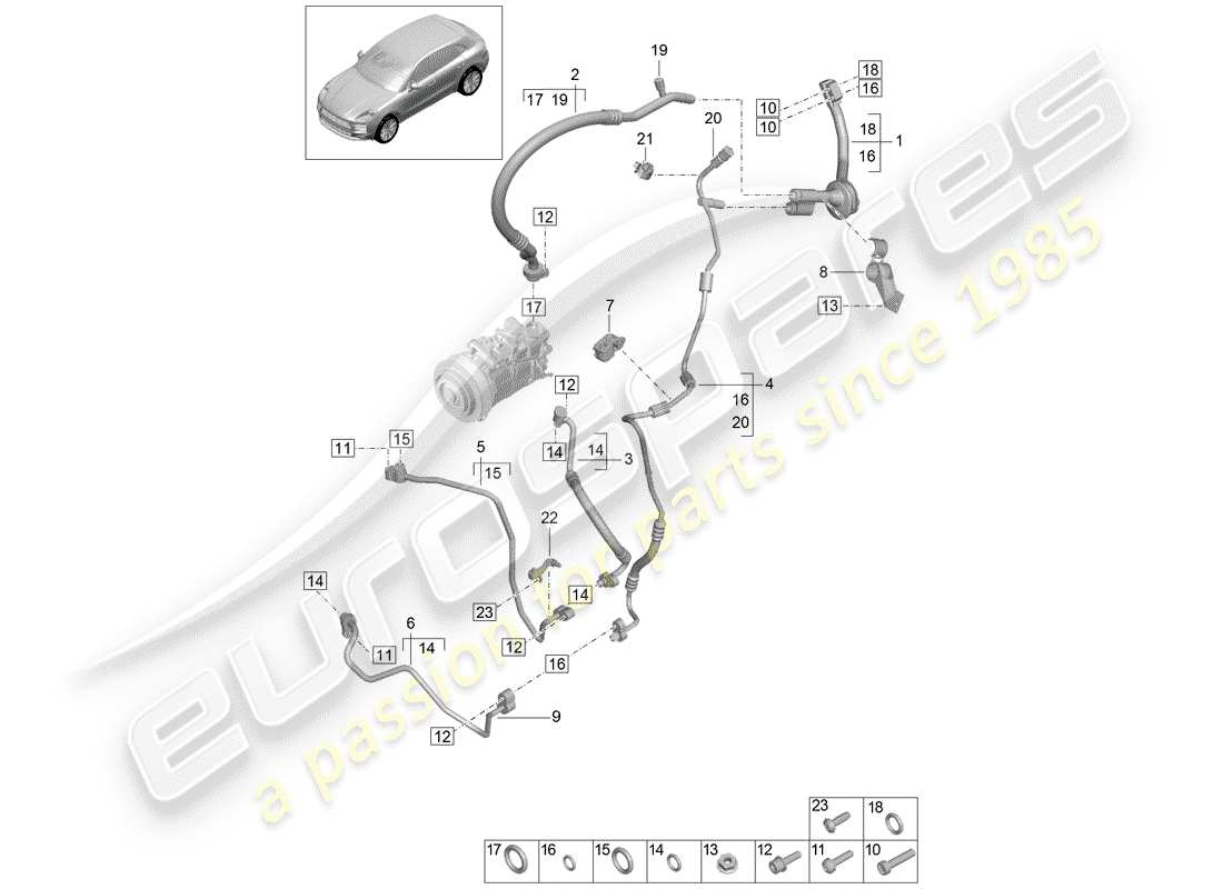 diagrama de pieza que contiene el número de pieza 95b816720c