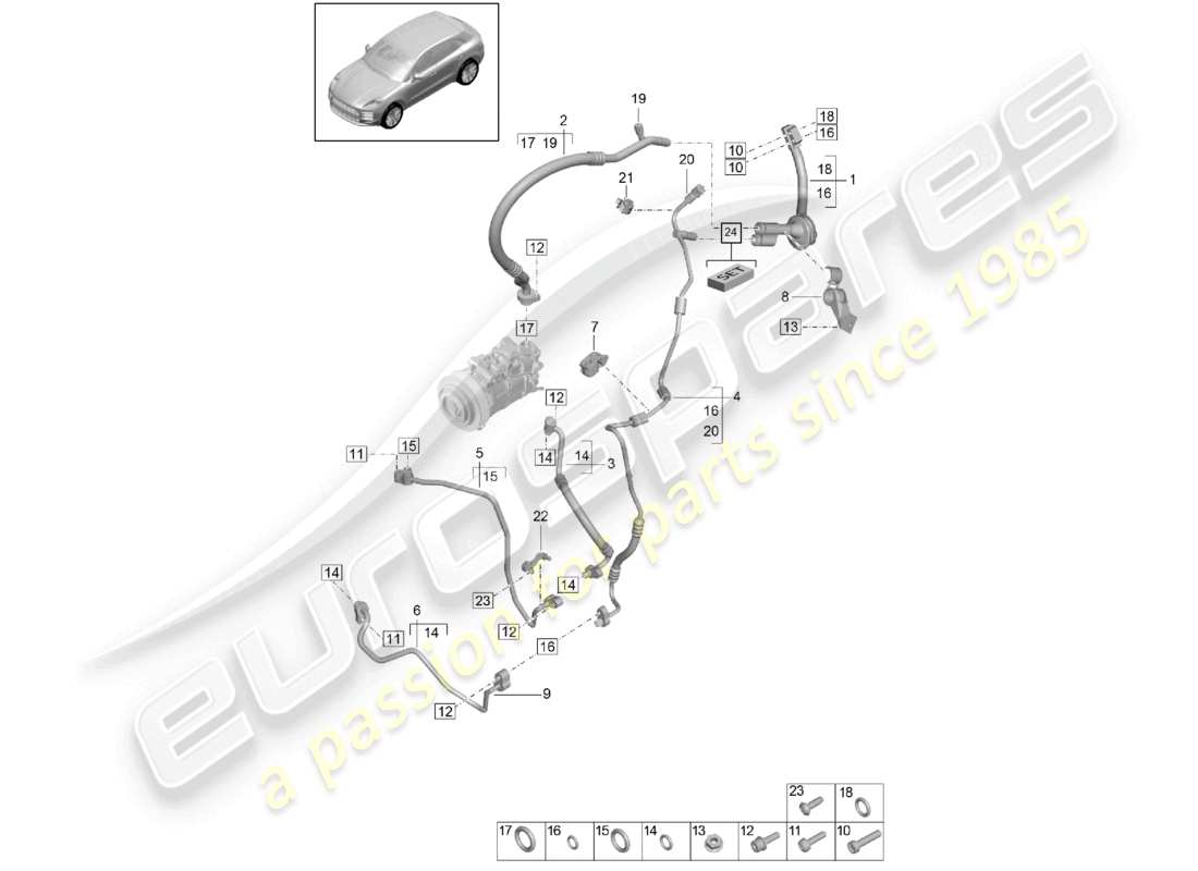 diagrama de pieza que contiene el número de pieza 95b260702h