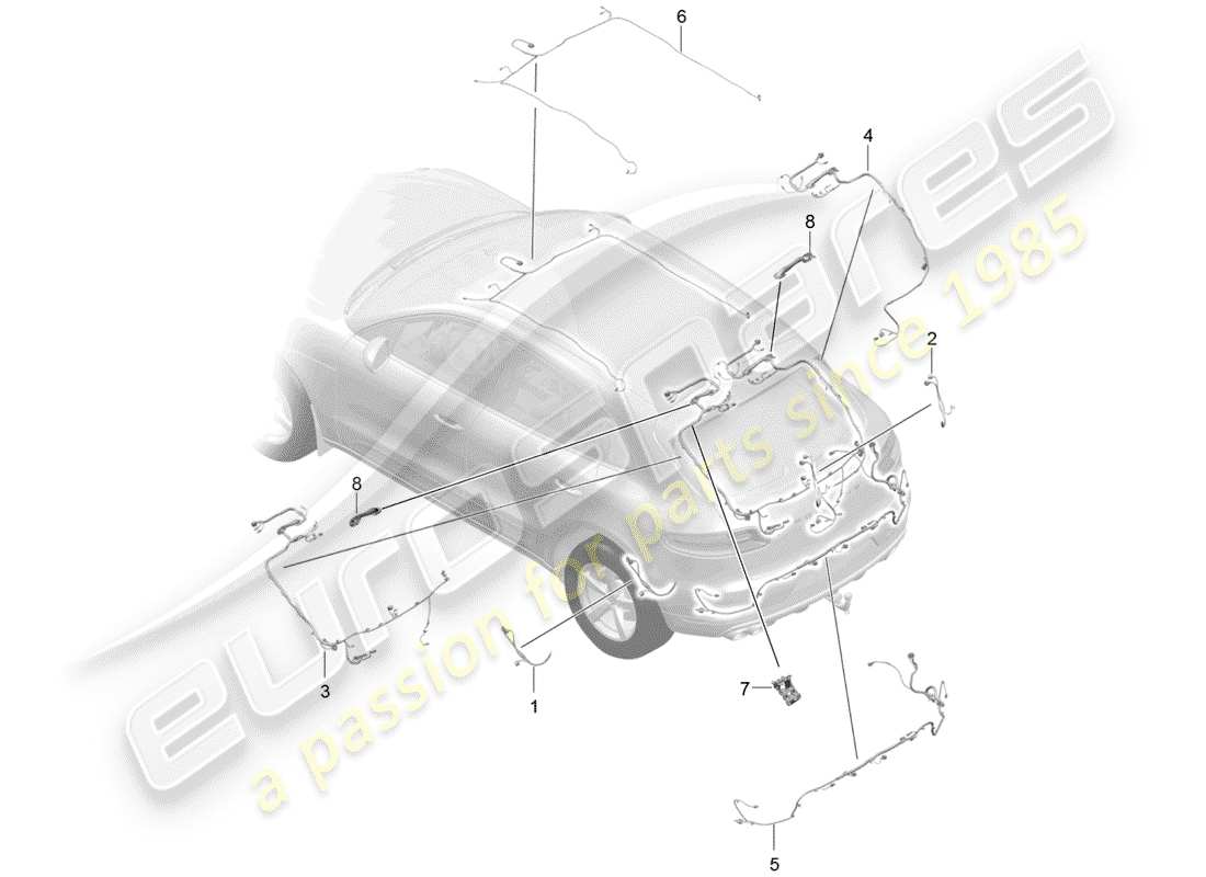 porsche 2016 (macan) aprovechar diagrama de piezas