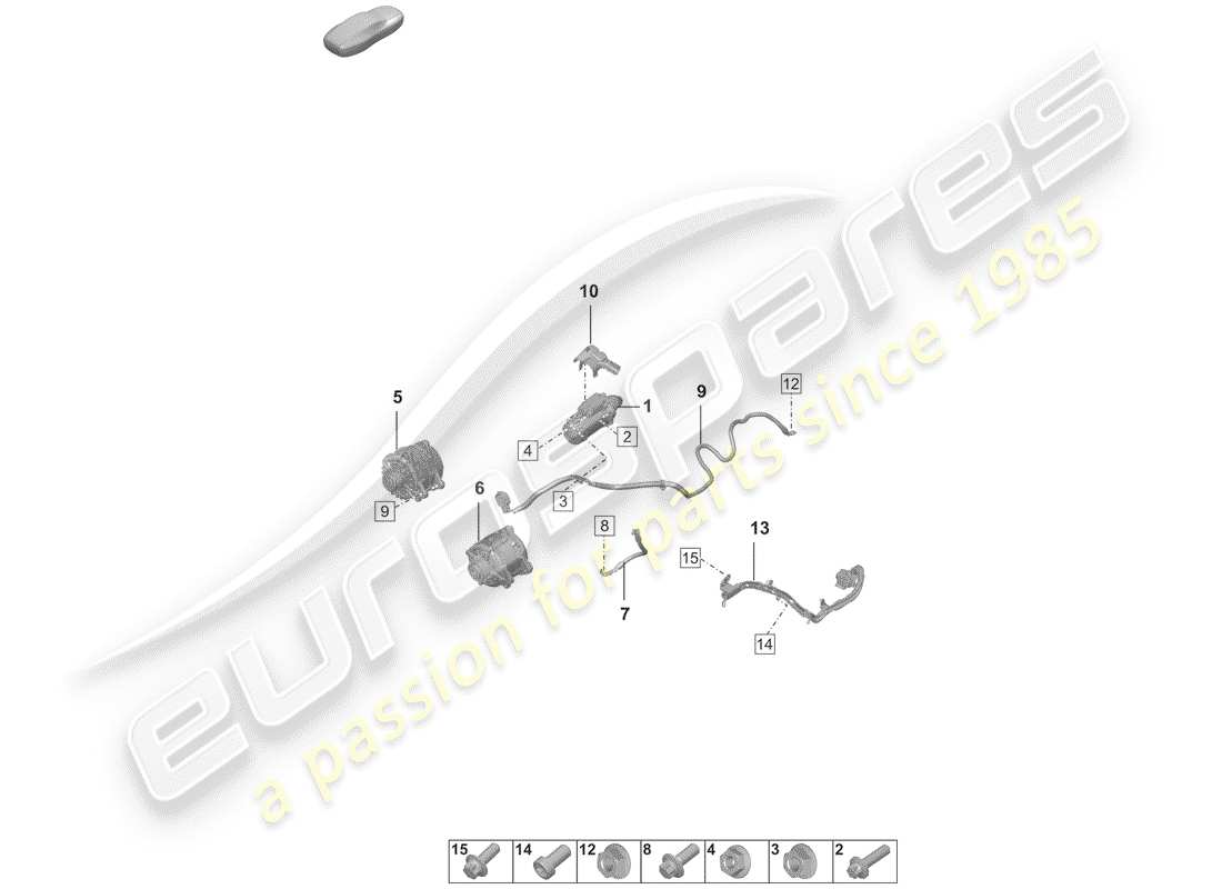 porsche 2020 (992-1) inicio diagrama de piezas
