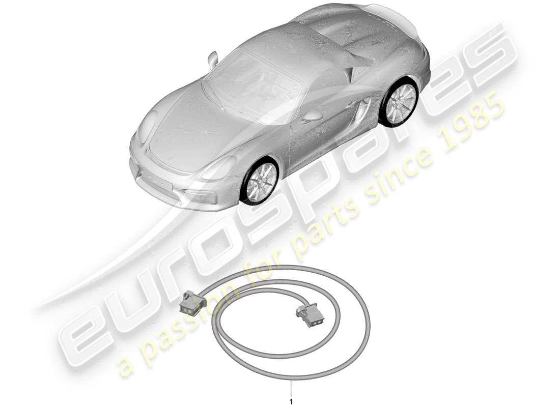 porsche 2016 (981 boxster spyder) arneses de cableado diagrama de piezas