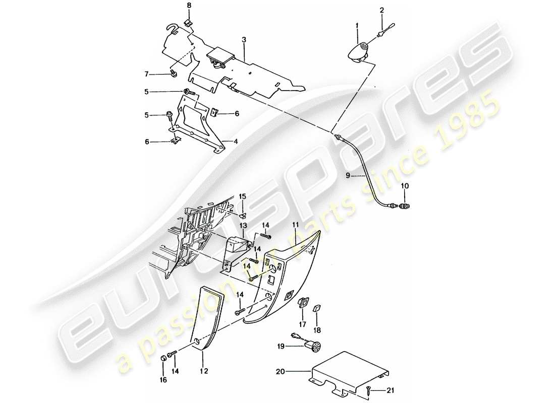 porsche 2002 (996 gt3) preparación telefónica diagrama de piezas
