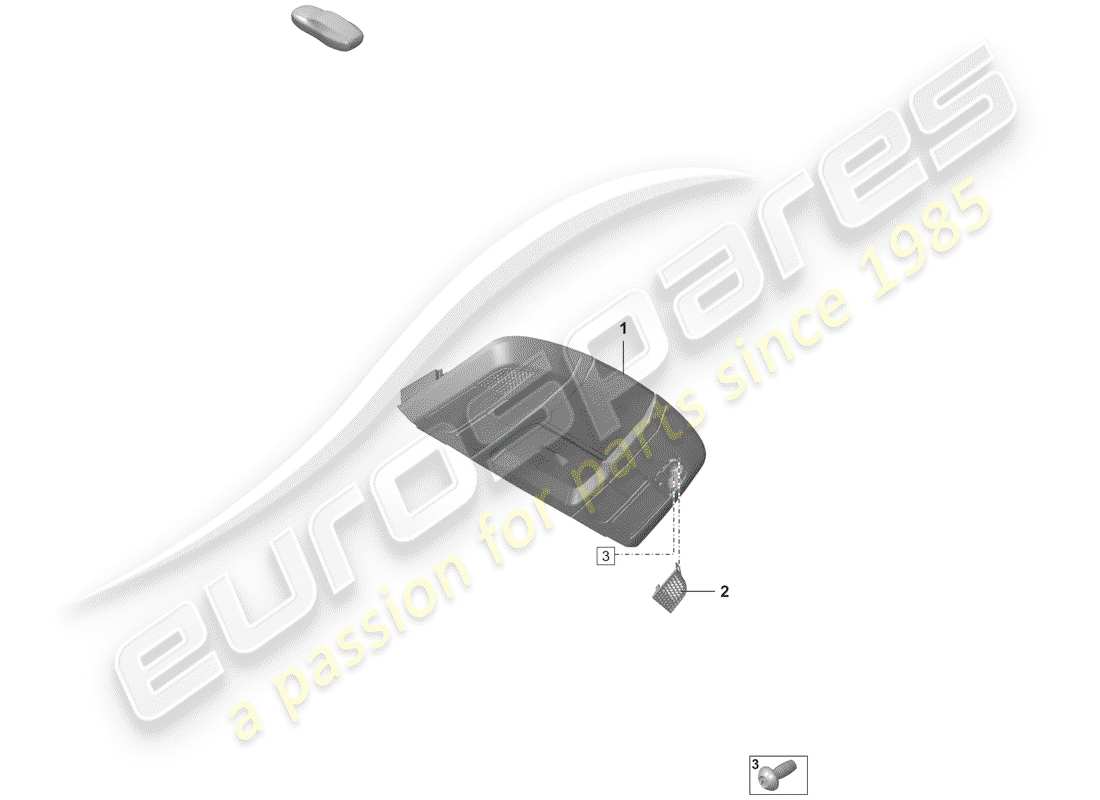 porsche 2020 (992-1) diagrama de piezas del soporte