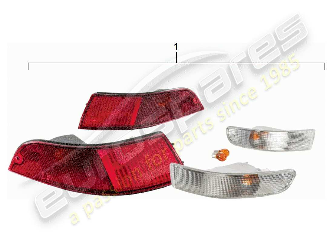 porsche 2008 (accessories) intermitente - luz trasera diagrama de piezas