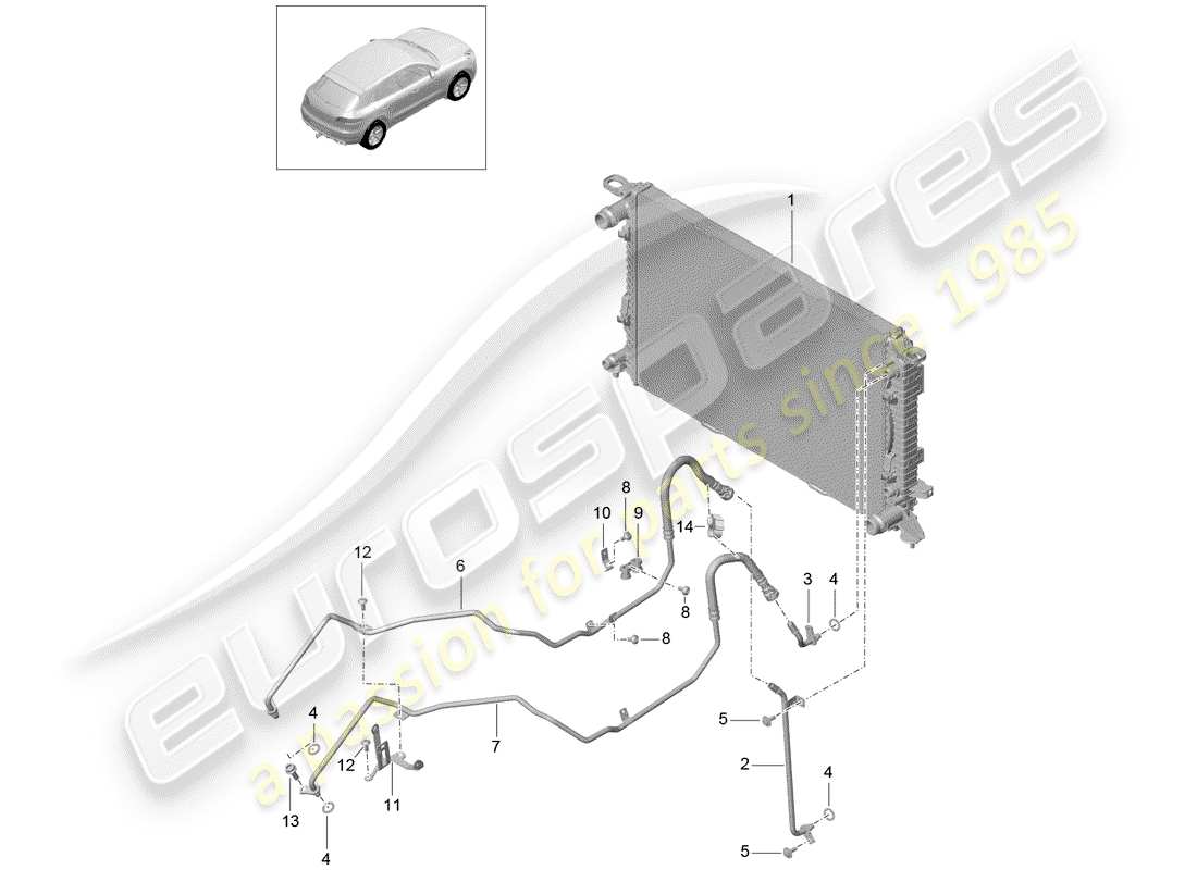 porsche 2017 (macan) - pdk - diagrama de piezas