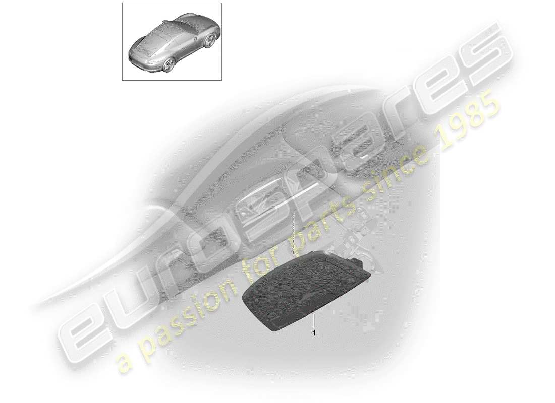 porsche 2014 (991-1) diagrama de piezas del soporte
