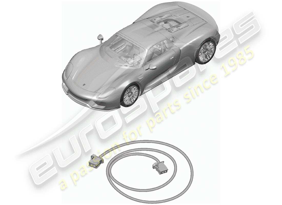 porsche 2015 (918 spyder) arneses de cableado diagrama de piezas