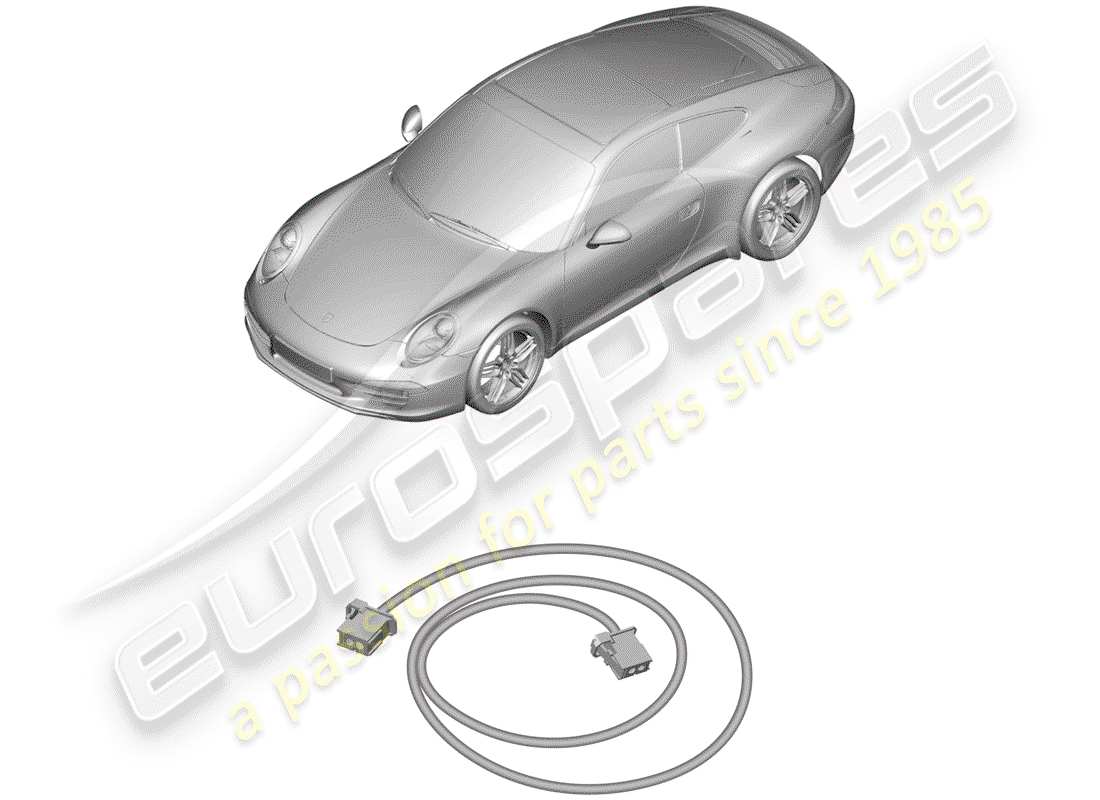 porsche 2012 (991-1) fibra óptica ligera diagrama de piezas