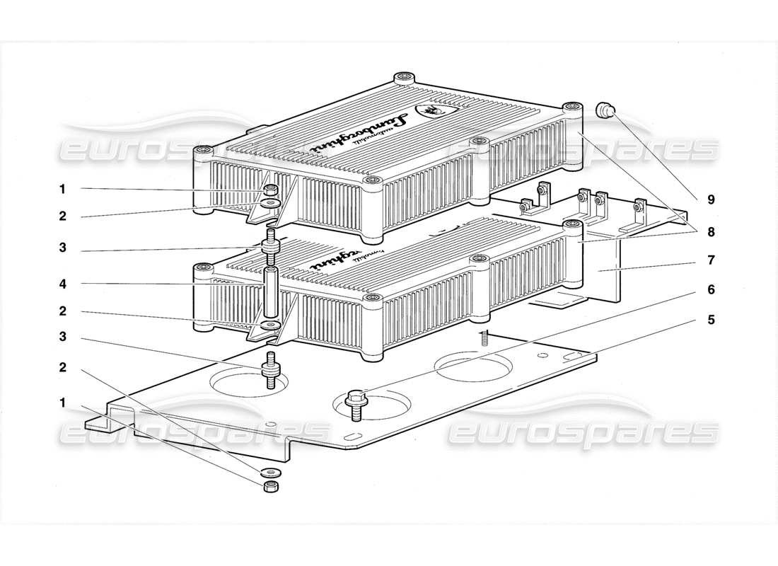 lamborghini diablo se30 (1995) diagrama de piezas de la ecu