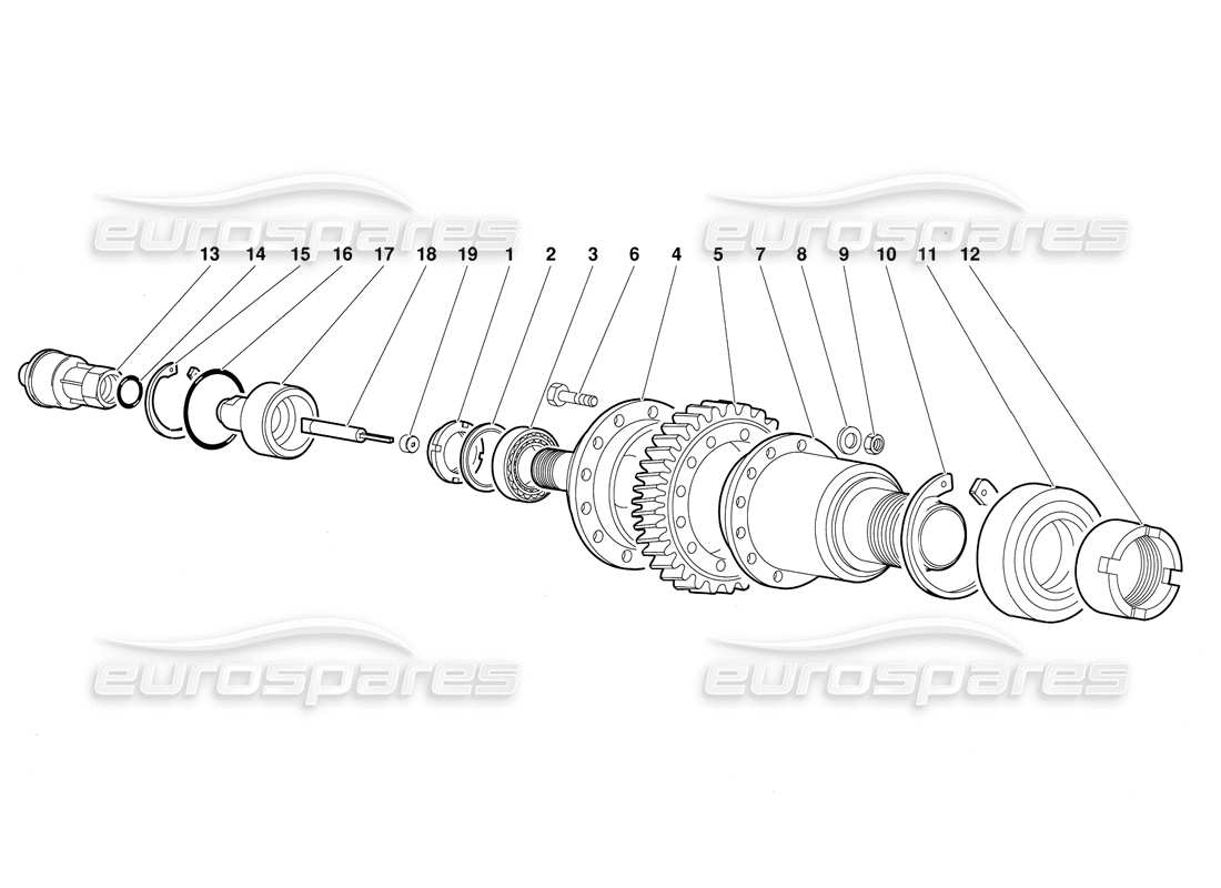 lamborghini diablo (1991) diagrama de piezas del emisor del velocímetro