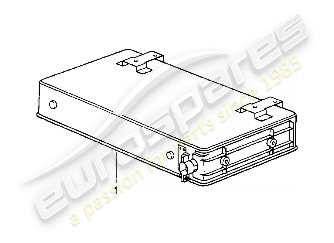 un diagrama de piezas del catálogo de piezas porsche 1980 (refurbished and exchange catalogue)