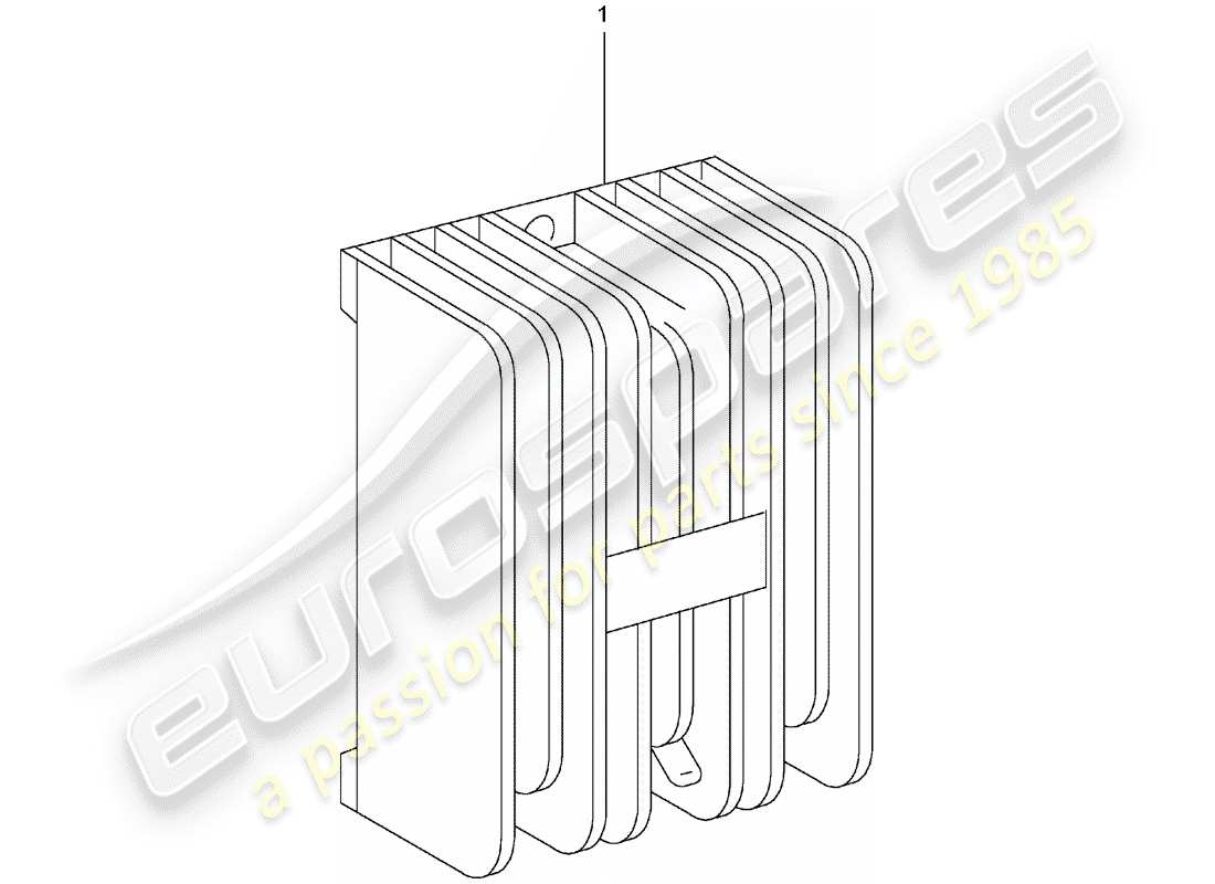 un diagrama de piezas del catálogo de piezas porsche 1999 (refurbished and exchange catalogue)