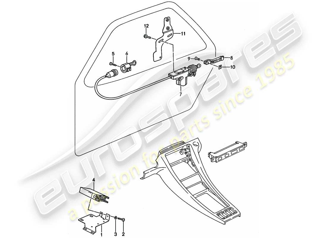un diagrama de piezas del catálogo de piezas porsche 1988 (928)