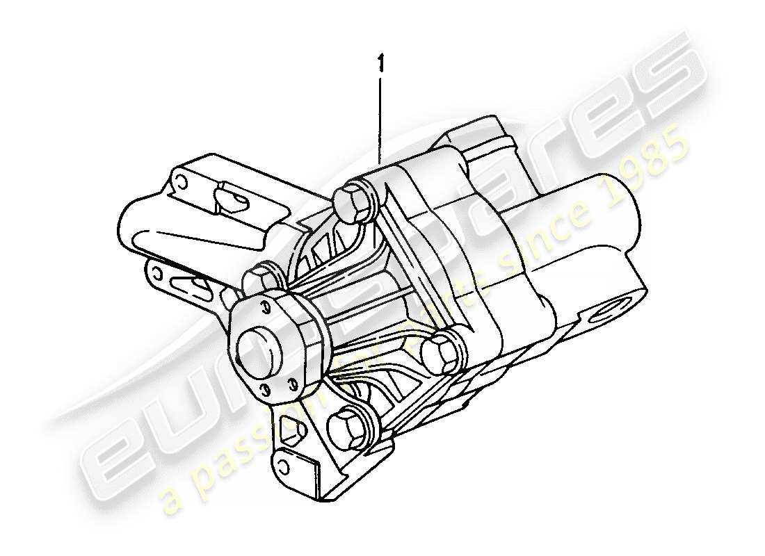 un diagrama de piezas del catálogo de piezas porsche 1996 (refurbished and exchange catalogue)