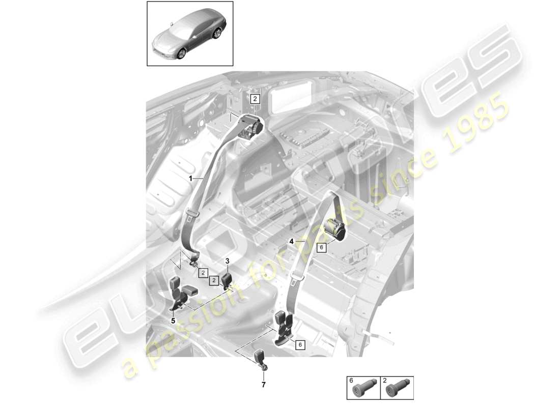 diagrama de pieza que contiene el número de pieza 974857807b 62s