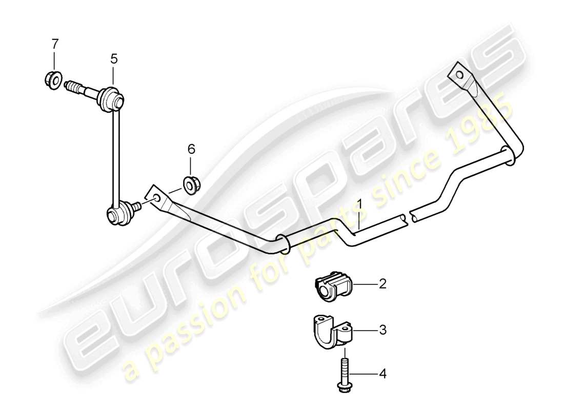 un diagrama de piezas del catálogo de piezas porsche 2007 (987 cayman)