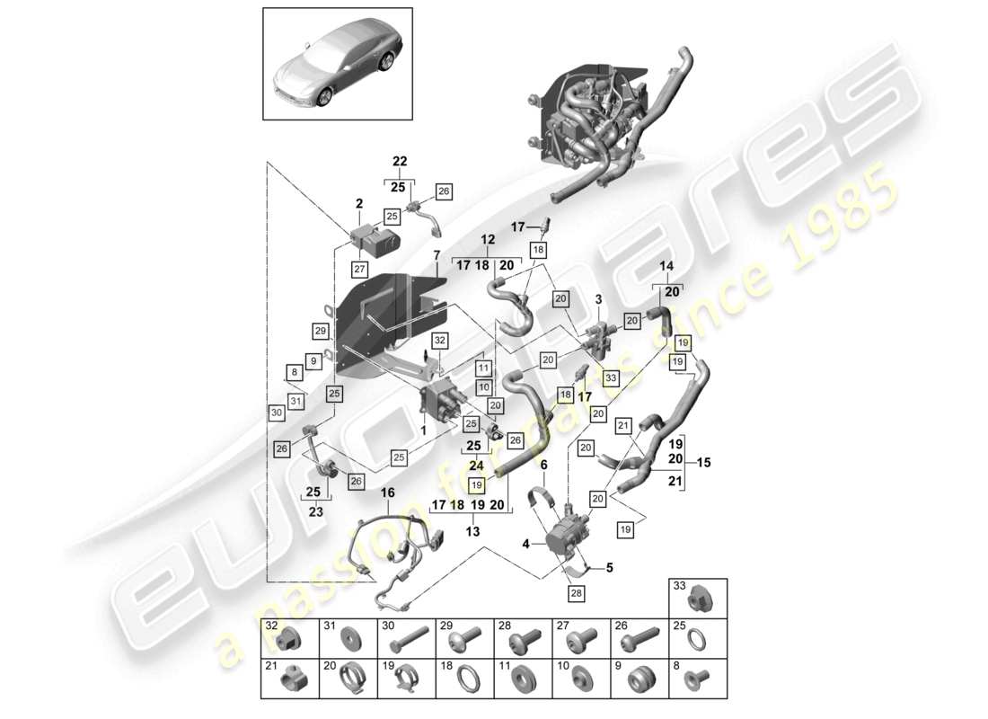 diagrama de pieza que contiene el número de pieza 9a726042000