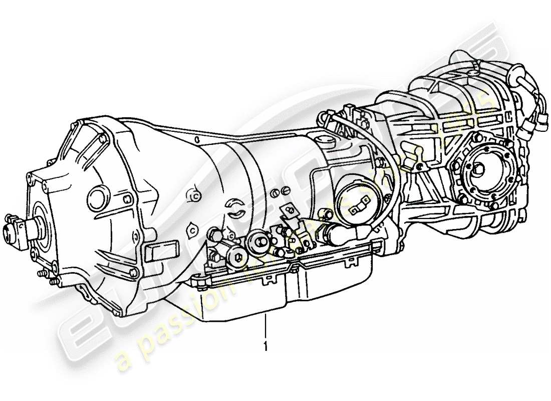 un diagrama de piezas del catálogo de piezas porsche 2004 (refurbished and exchange catalogue)