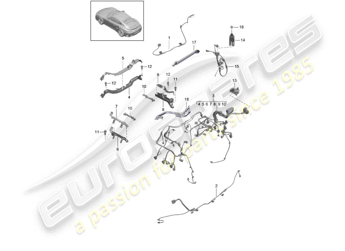 diagrama de pieza que contiene el número de pieza 9a160711300