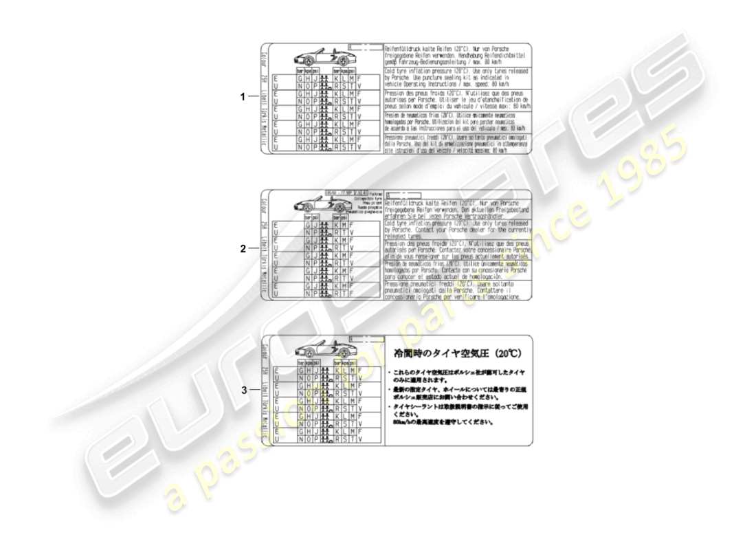 diagrama de pieza que contiene el número de pieza 98770128735