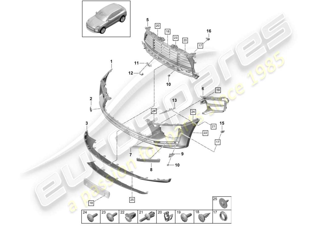 diagrama de pieza que contiene el número de pieza 95b807221m g2x