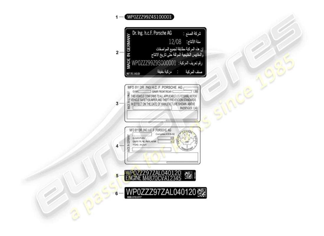 diagrama de pieza que contiene el número de pieza v04014001al